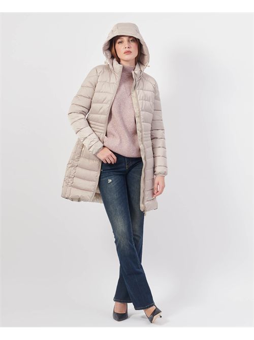 Giubbino lungo donna Yes Zee trapuntato con cappuccio YES ZEE | O017-M8000222